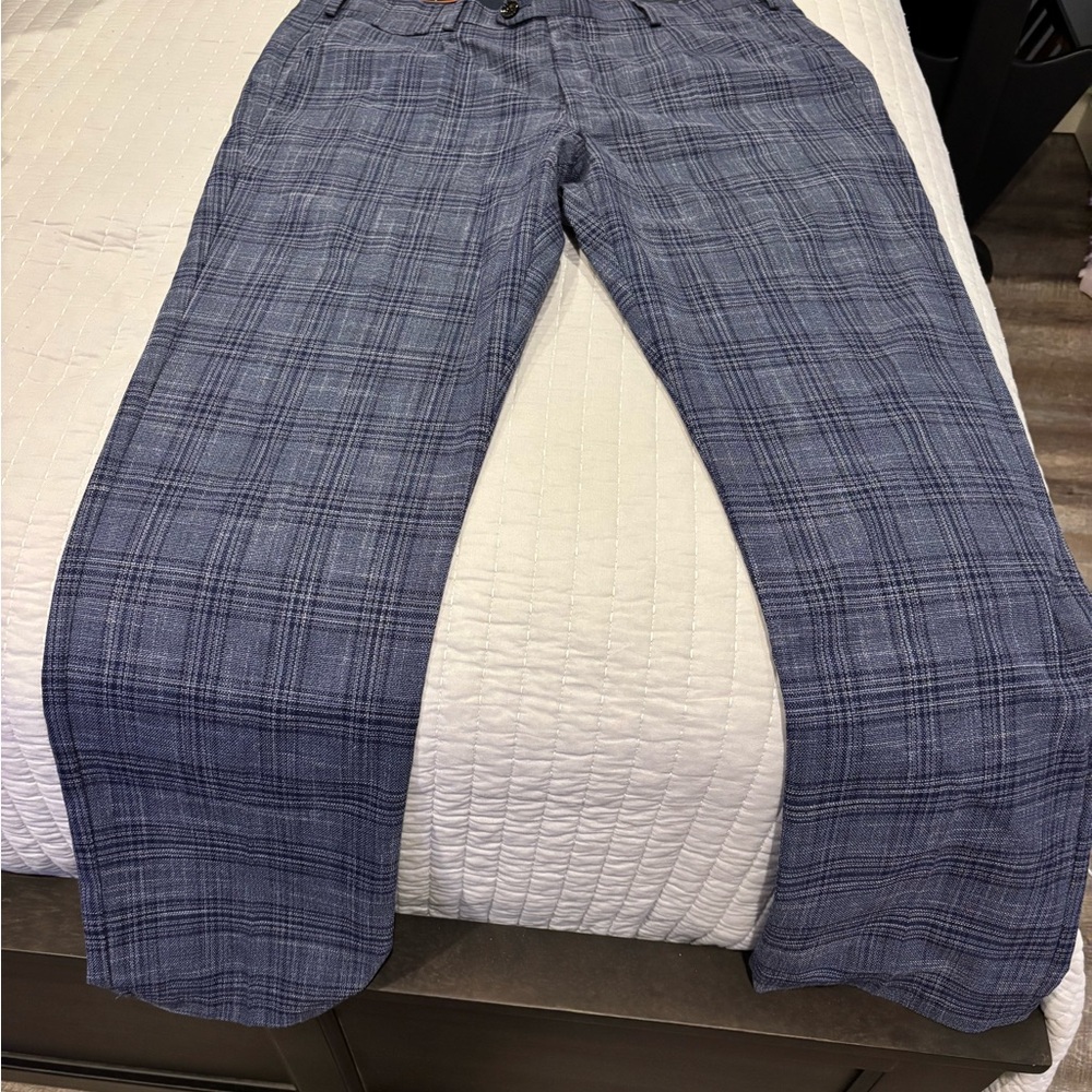 Men's Blue Plaid pants
